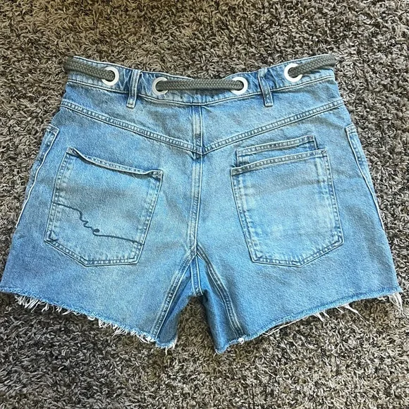 WE THE FREEBy Free People:”Moxie” Low Slung Shorts In Truest Blue - Picture 8 of 16